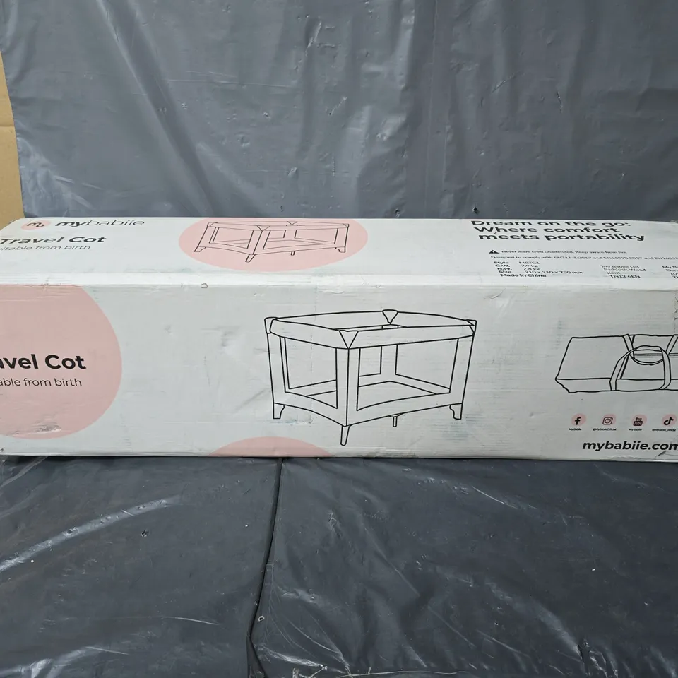 BOXED MYBABIE TRAVEL COT - COLLECTION ONLY