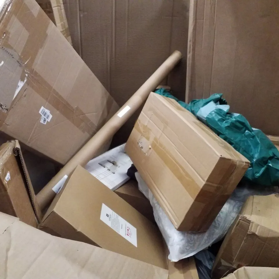 PALLET CONTAINING ASSORTED PRODUCTS INCLUDING PICTURE FRAME SET, RETRACTABLE BABY GATE, CLOTHES AIRER, UNDERFLOOR HEATING SYSTEM & PLUNGER
