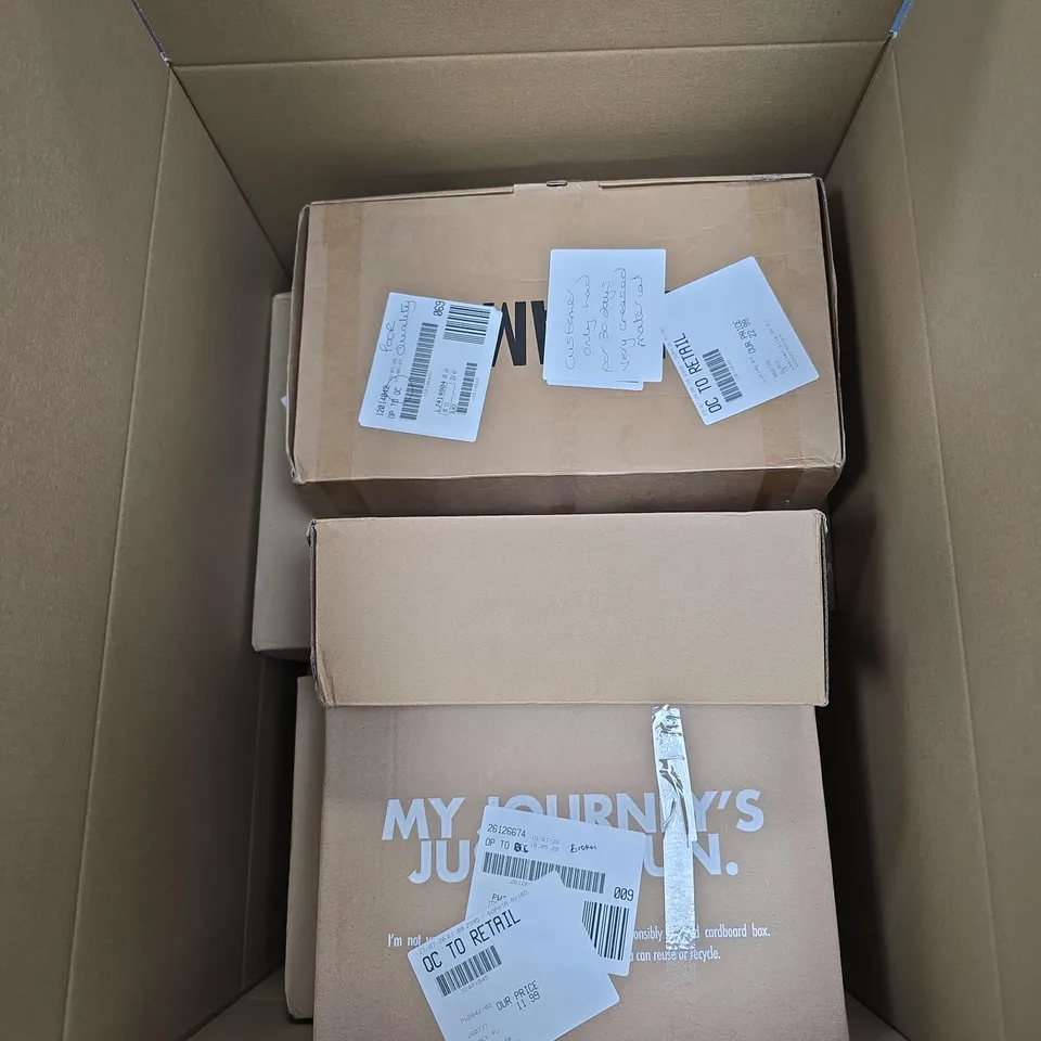 BOX OF 8 ASSORTED FOOTWEAR ITEMS OF VARIOUS SIZES AND STYLES