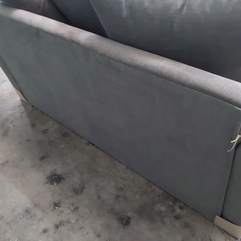 DESIGNER TWO SEATER SOFA GREY FABRIC