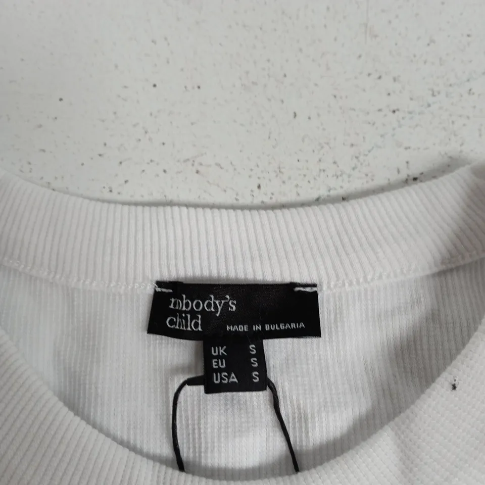 UK S NOBODY'S CHILD JERSEY WHITE RACER VEST (EU S, USA S)