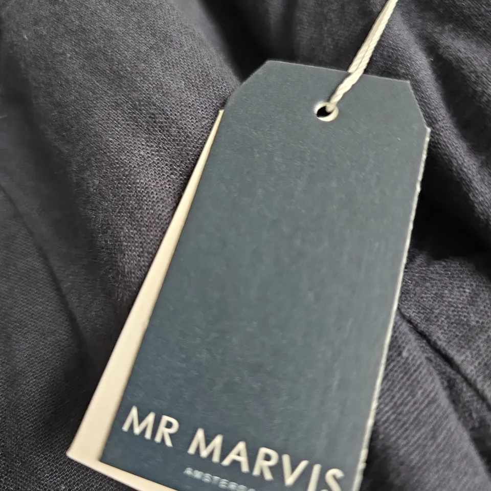 MR MARVIS LINEN LONGS TROUSERS – NAVY, SIZE W33 L30