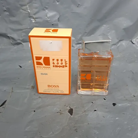 BOXED HUGO BOSS ORANGE FEEL GOOD SUMMER MAN EAU DE TOILETTE 100ML
