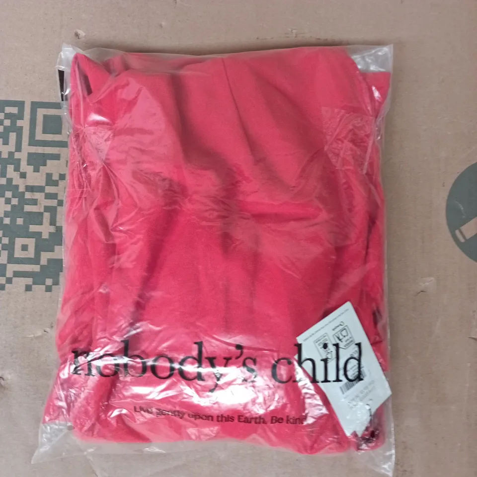 BAGGED NOBODY'S CHILD PETITE SANARIA JUMPSUIT IN RED SIZE UK 12