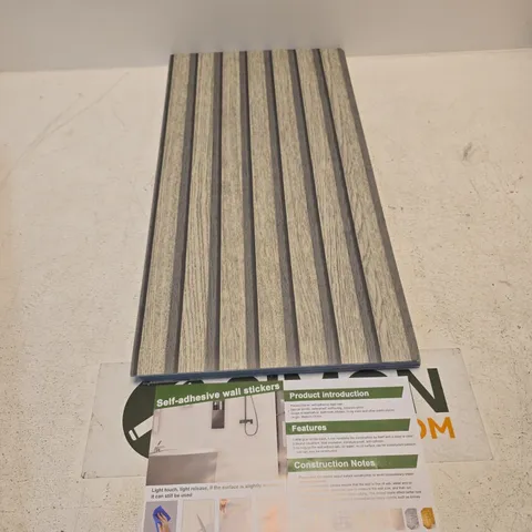 GREY WOOD-EFFECT DECORATIVE WALL PANEL – SELF-ADHESIVE STYLE- 3 BOXES