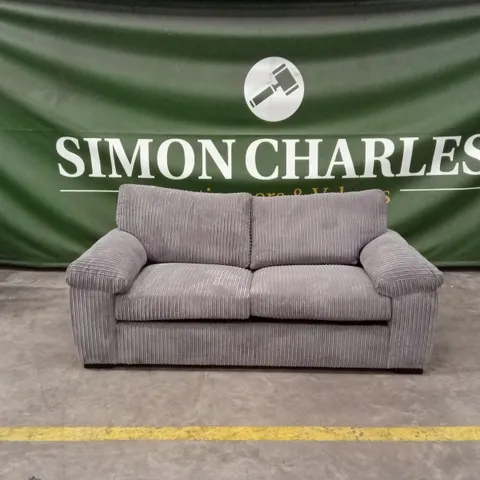 AMALFI STANDARD BACK FABRIC SOFA BED - CHARCOAL