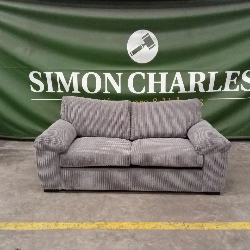 AMALFI STANDARD BACK FABRIC SOFA BED - CHARCOAL RRP £699