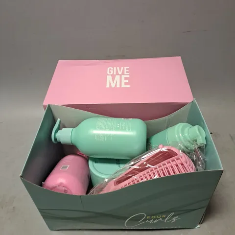 BOXED GIVE ME FOUR CURLS FULL HAIR CARE SET