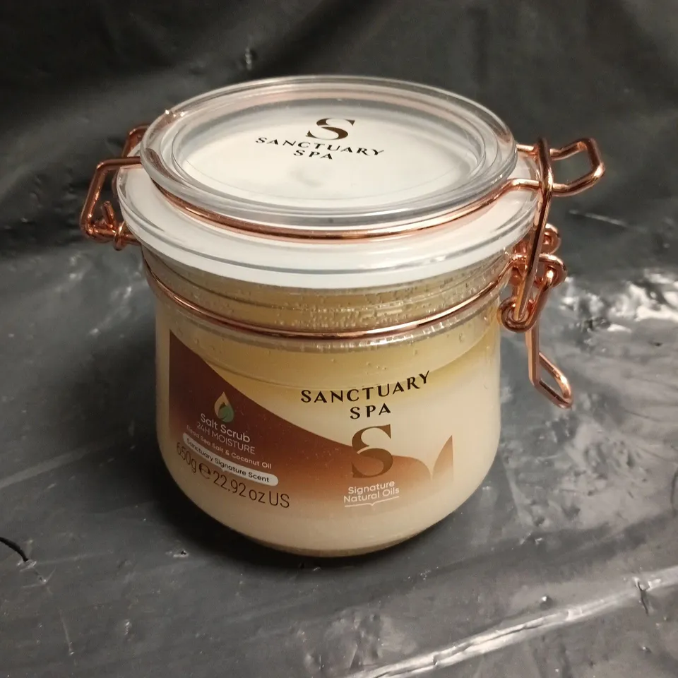SANCTUARY SPA NATURAL OILS SALT SCRUB - 350G