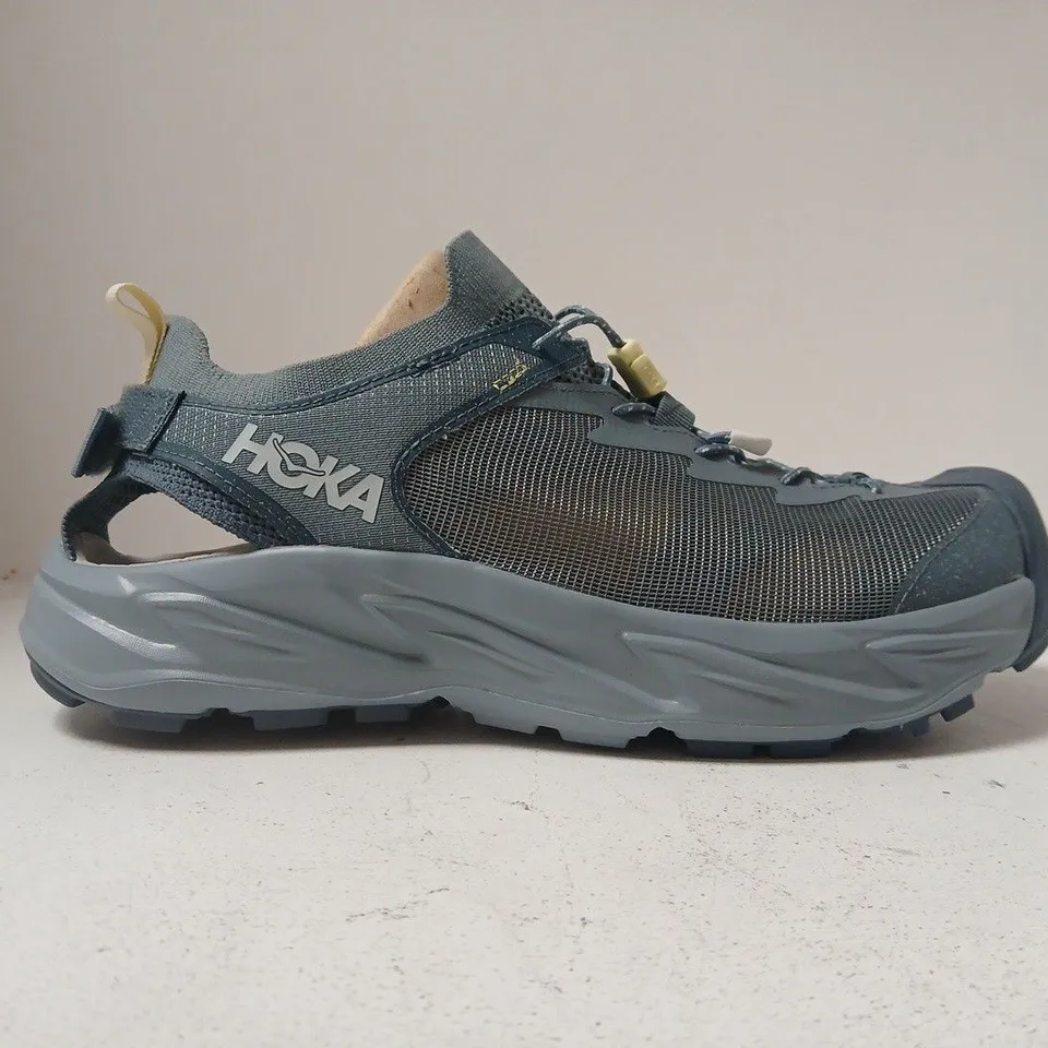 PAIR OF HOKA HOPARA 2 HIKING SANDALS IN STEEL BLUE SIZE 12