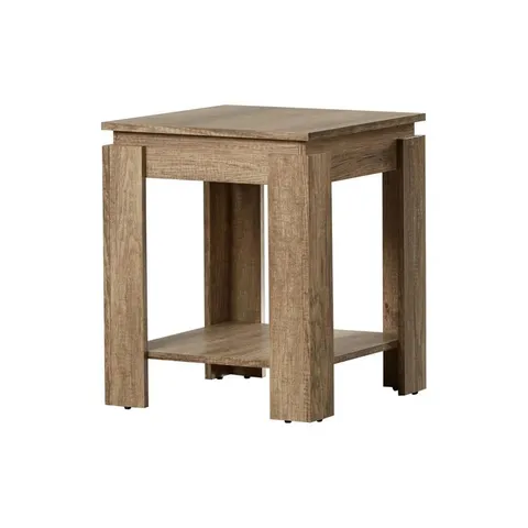 BOXED ALLRED SIDE TABLE WITH STORAGE - CANYON OAK (1 BOX)