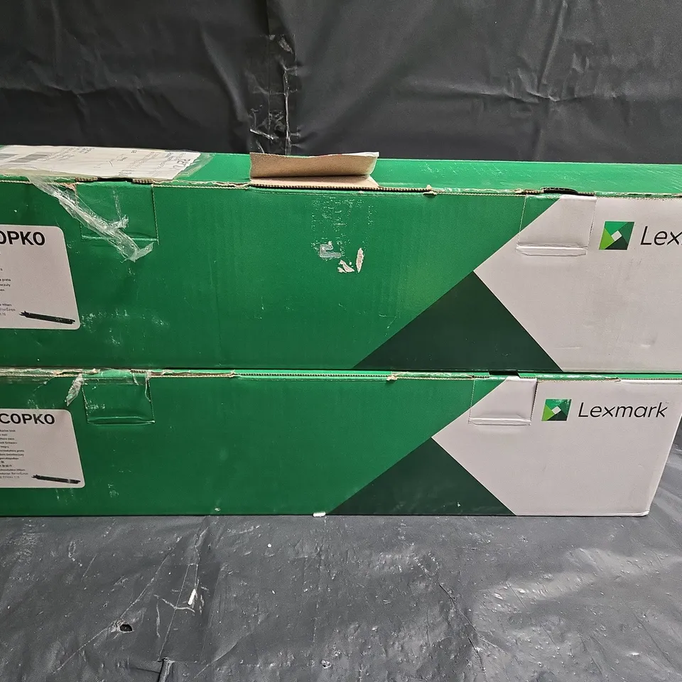 LOT OF 2 LEXMARK 76C0PKO PHOTOCONDUCTOR UNITS - BLACK