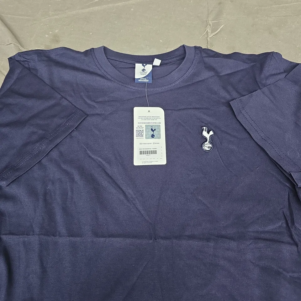 TOTTENHAM HOTSPUR OFFICIAL MERCHANDISE T-SHIRT – NAVY SIZE M