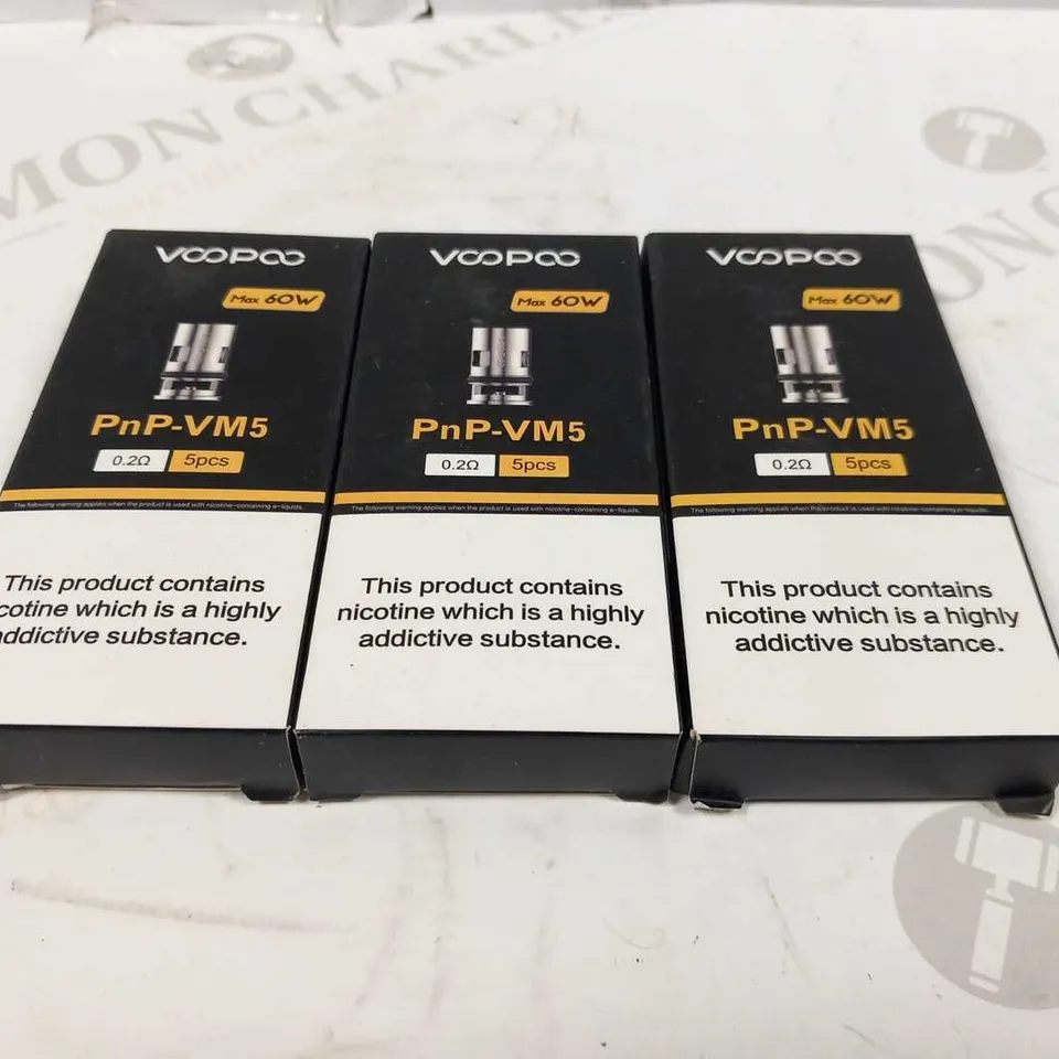 APPROXIMATELY 19 BOXED VOOPOO PNP VM5 COILS