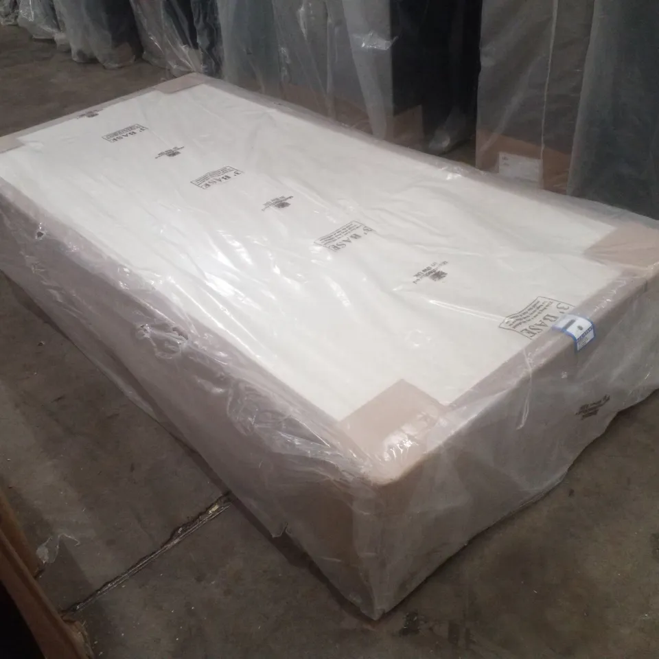 BAGGED 3FT SINGLE DIVAN BASE - 2 DRAWER - SLATE GREY