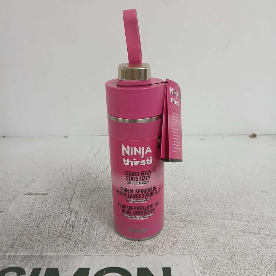 NINJA THIRSTI PINK WATER BOTTLE 700ML BOXED