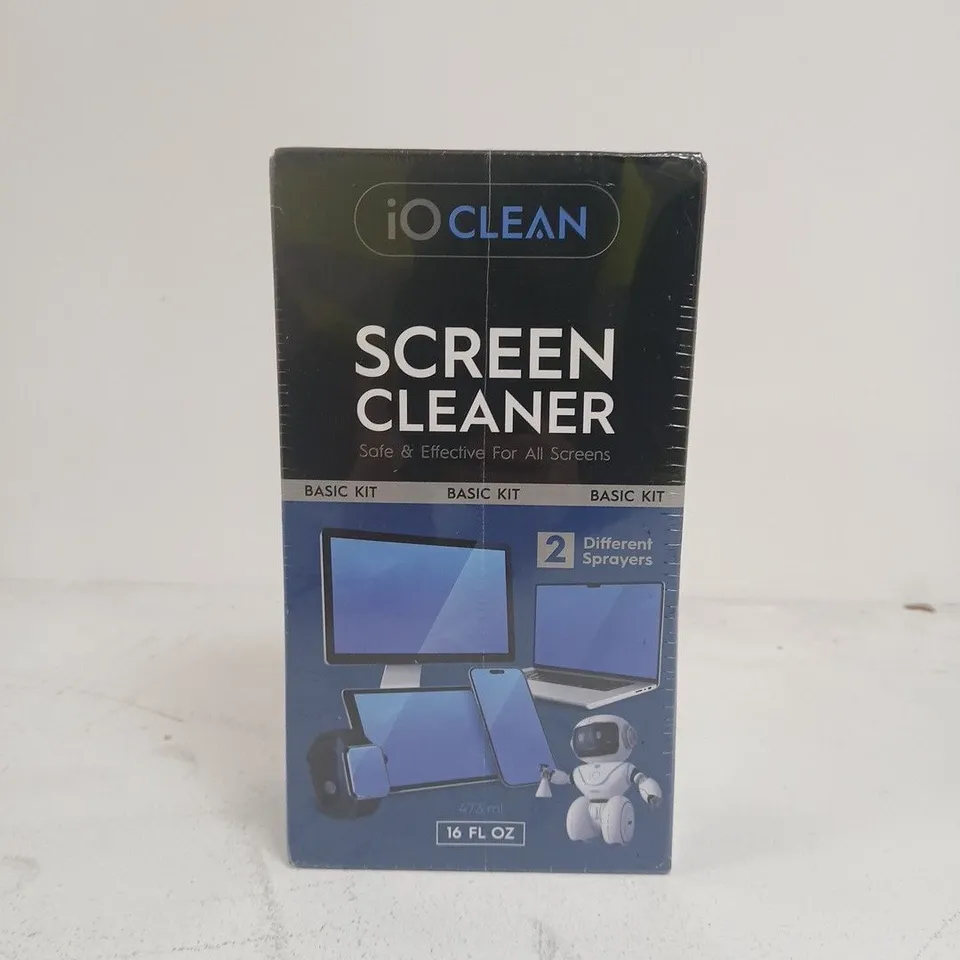 SEALED IOCLEAN SCREEN CLEANER BASIC KIT – 16 FL OZ, BOXED