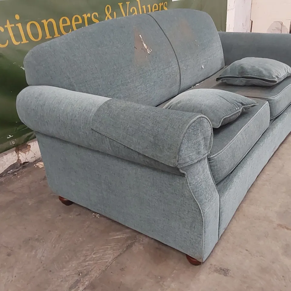 QUALITY DESIGNER 3 SEATER FABRIC UPHOLSTERED SOFA BED