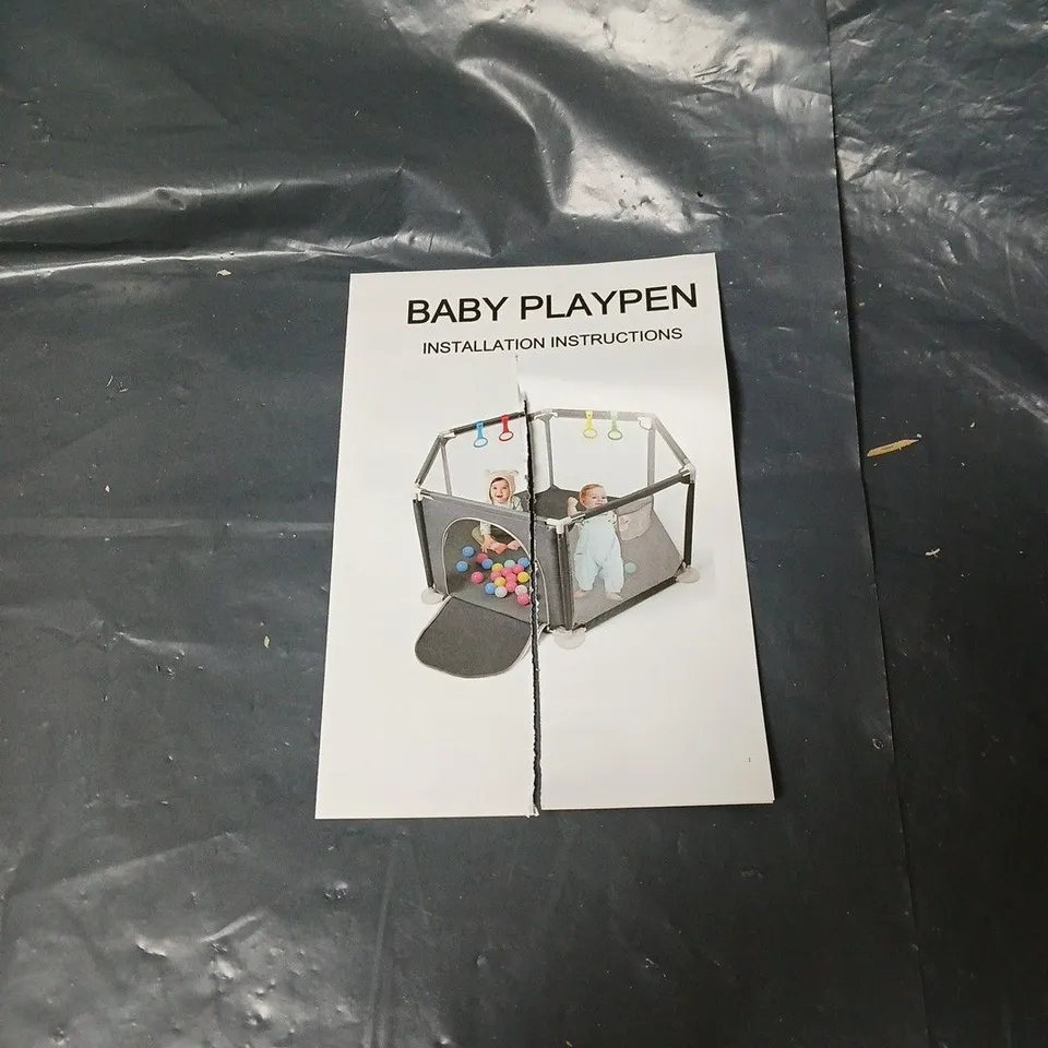 BABY PLAYPEN WITH INSTRUCTION BOXED