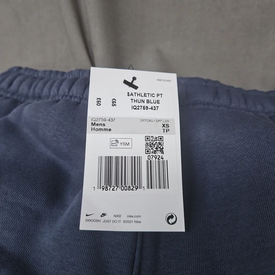 NIKE MEN'S ATHLETIC PANTS – THUN BLUE XS