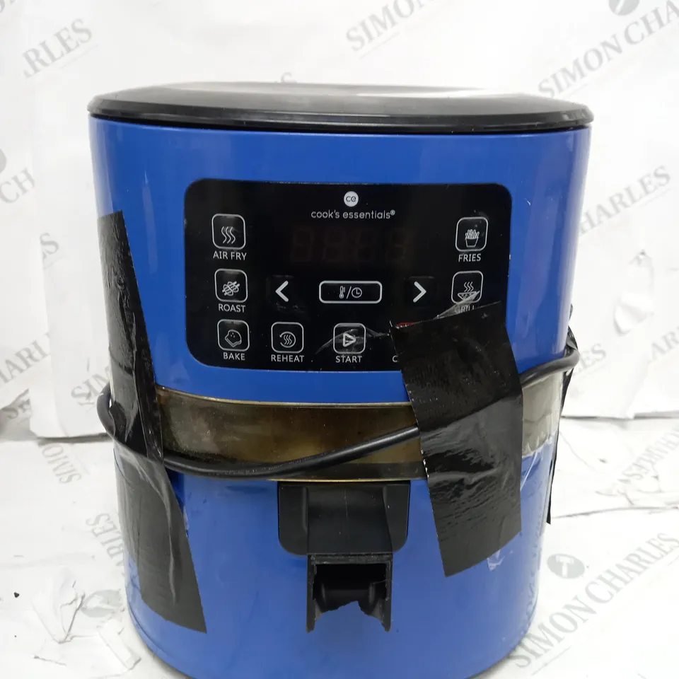 OUTLET COOK'S ESSENTIALS 4.0L AIR FRYER WITH DIGITAL VIEWING SCREEN - SAPPHIRE