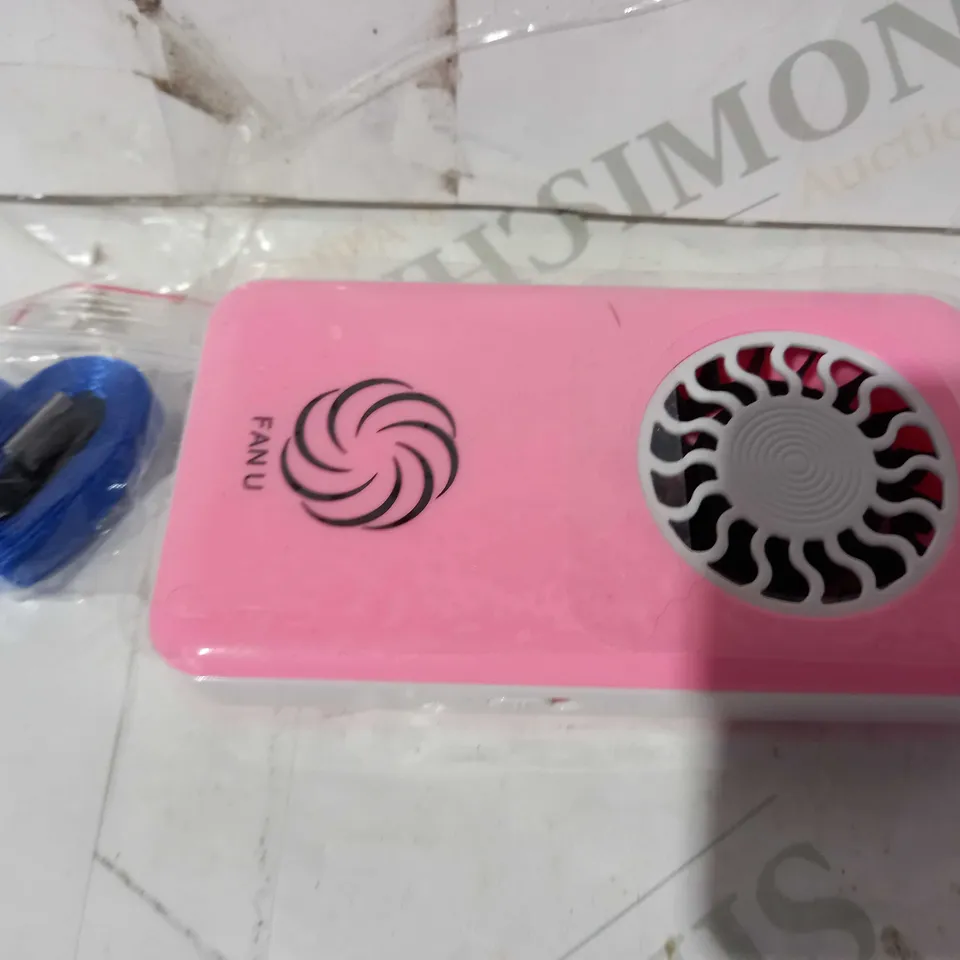 LOT OF APPROX 50 FAN U PORTABLE & RECHARGEABLE FAN - PINK
