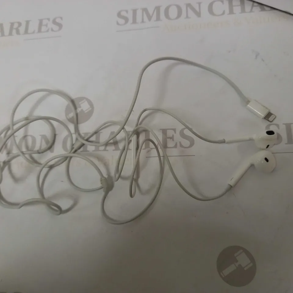 LOT OF 2 APPLE PRODUCTS TO INCLUDE WIRED EARPHONES & PORT ADAPTER 