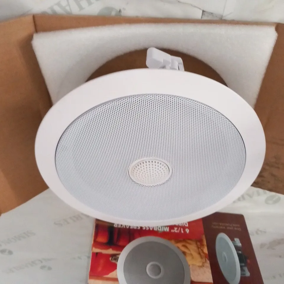 BOXED PYLE PDIC60 IN CEILING 2 WAY SPEAKER SYSTEM