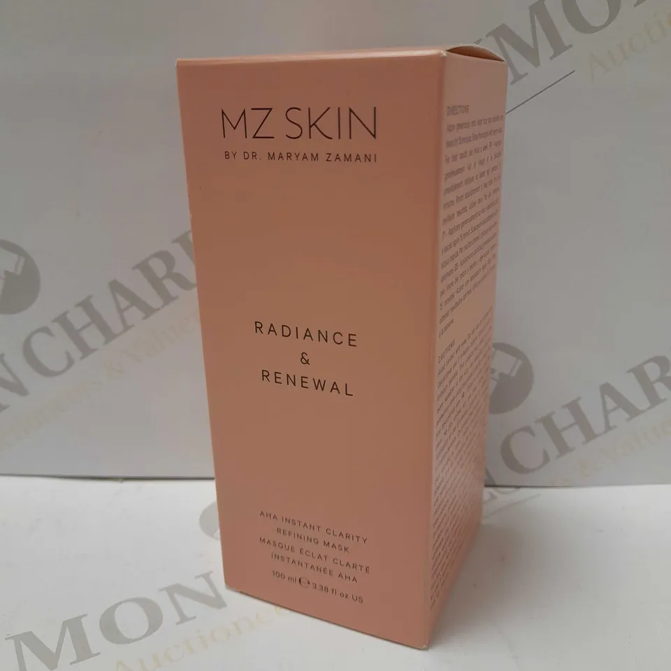 MZ SKIN RADIANCE AND RENEWAL INSTANT CLARITY REFINING MASK 100ML