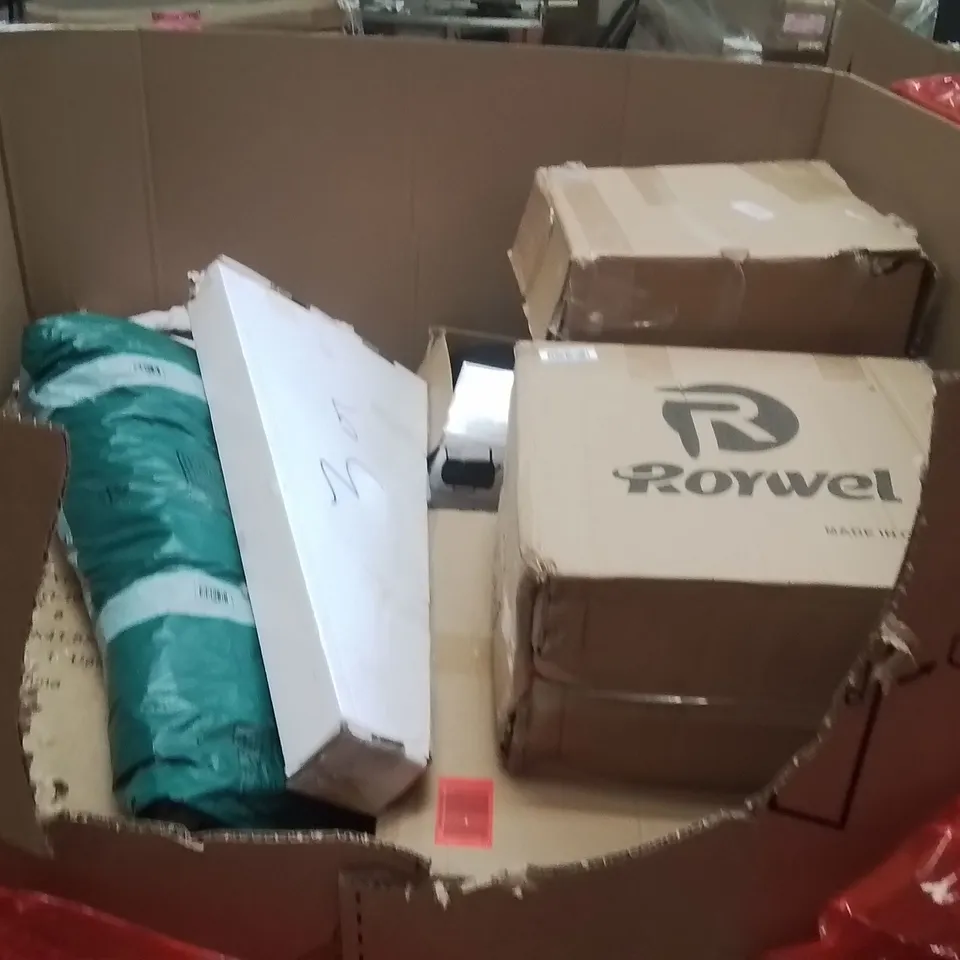 PALLET OF ASSORTED HOUSEHOLD GOODS AND PRODUCTS TO INCLUDE;34 INCH TOUCH SCREEN MONITOR CURVED,ATHLETIC JERSEY FRAME