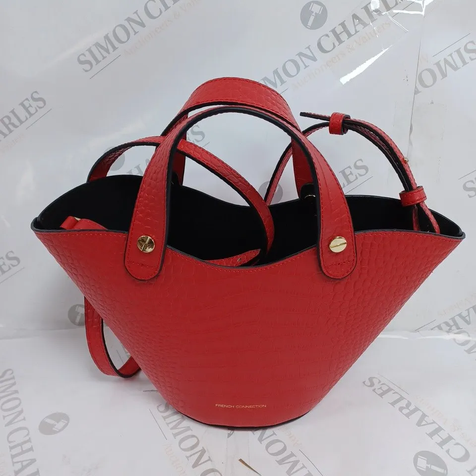 FRENCH CONNECTION RED TOTE BAG 
