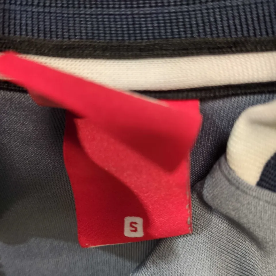 NIKE SPORTSWEAR JACKET – NAVY/GREY WITH WHITE COLOUR-BLOCK -  SIZE S 