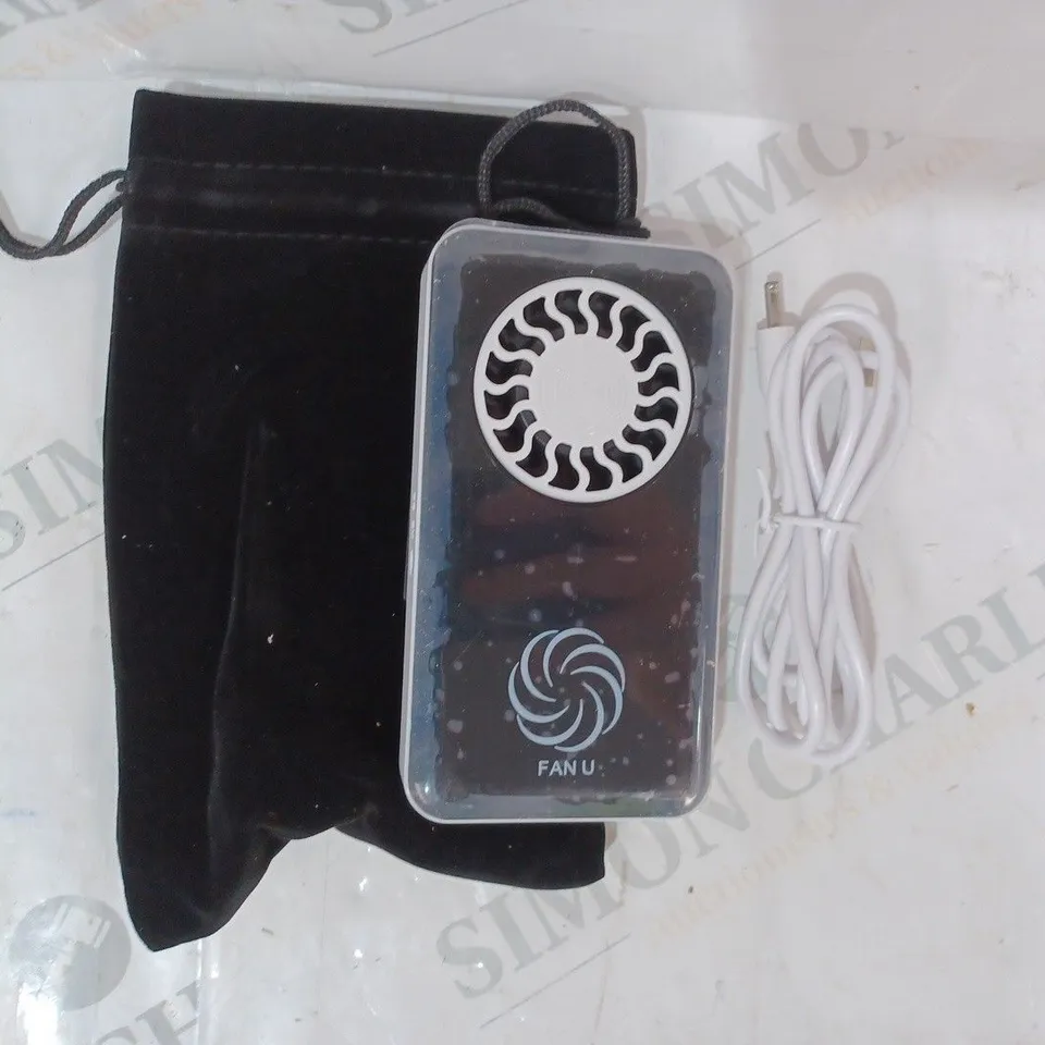 FAN U PORTABLE & RECHARGEABLE FAN - BLACK