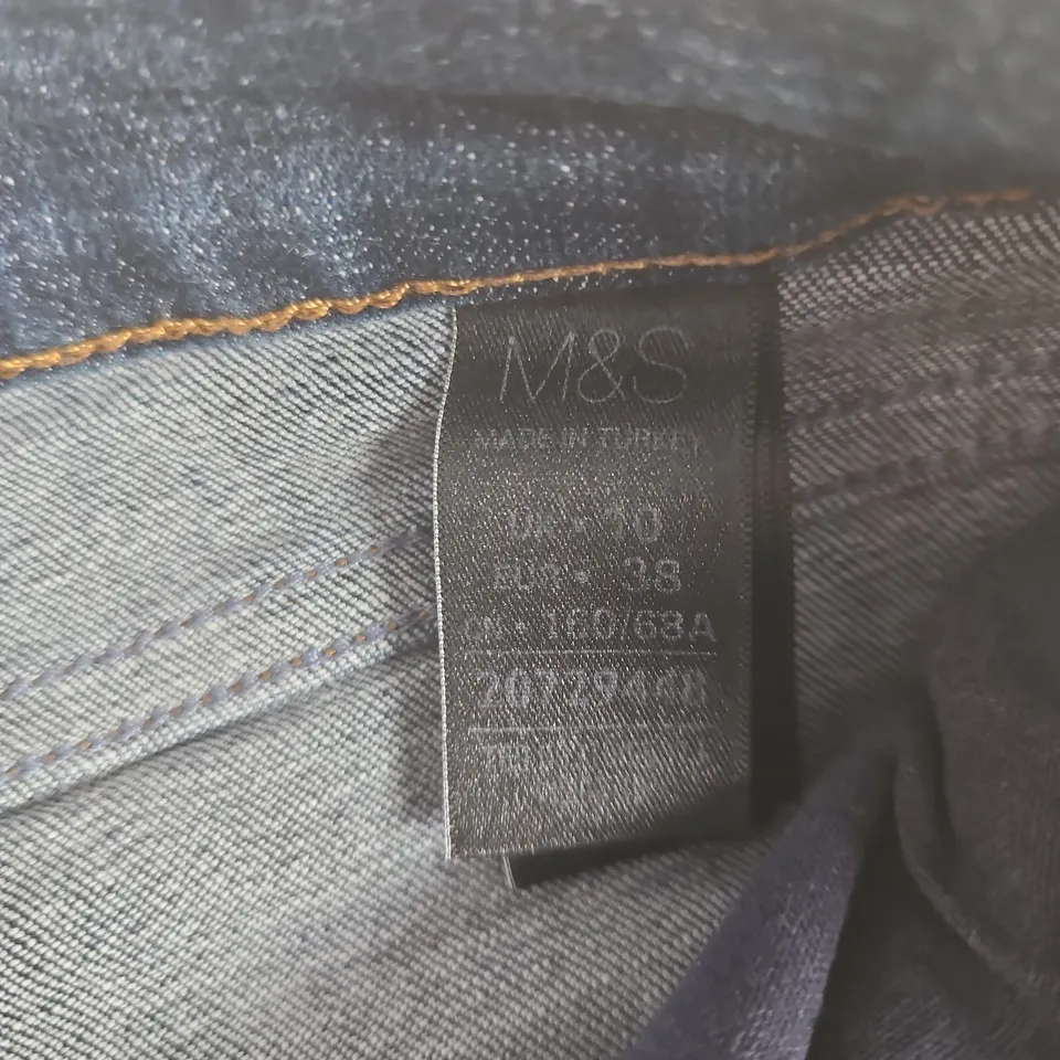 M&S DENIM JEANS – WOMEN'S FLARE FIT, INDIGO BLUE SIZE 10