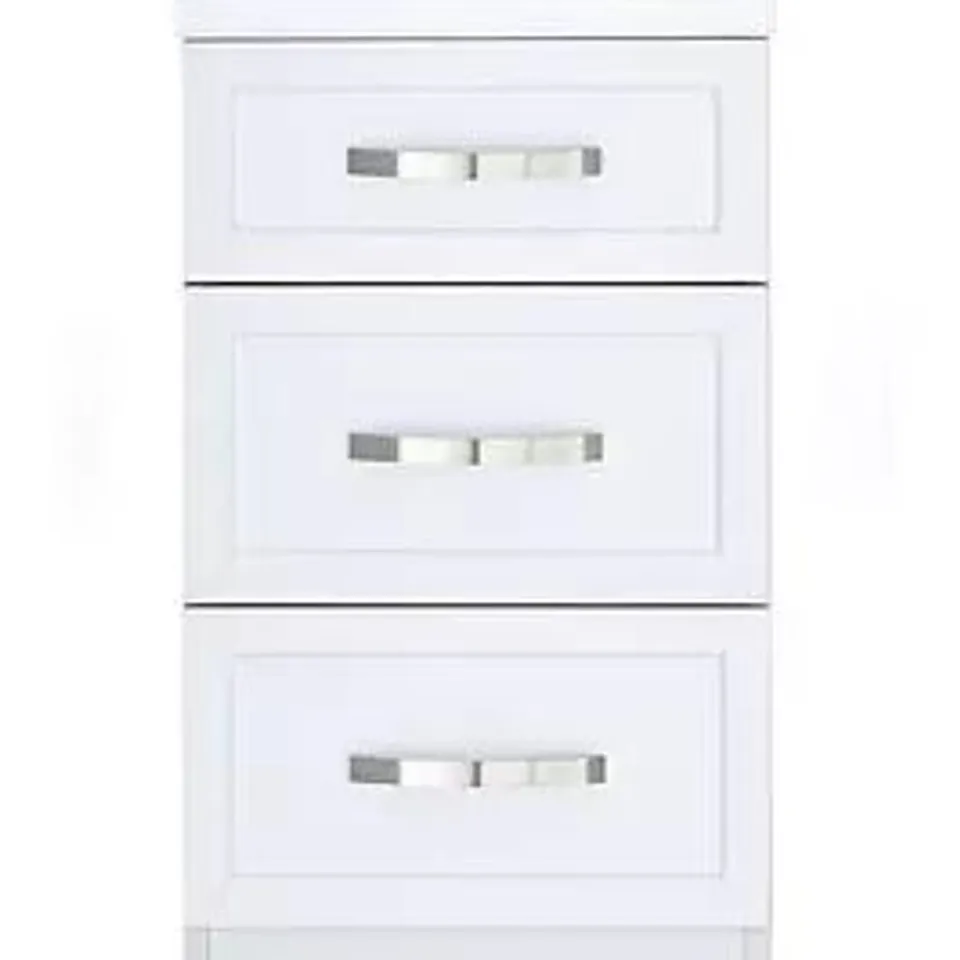 BOXED CAMBERLEY 3 DRAWER CHEST - WHITE  RRP £79