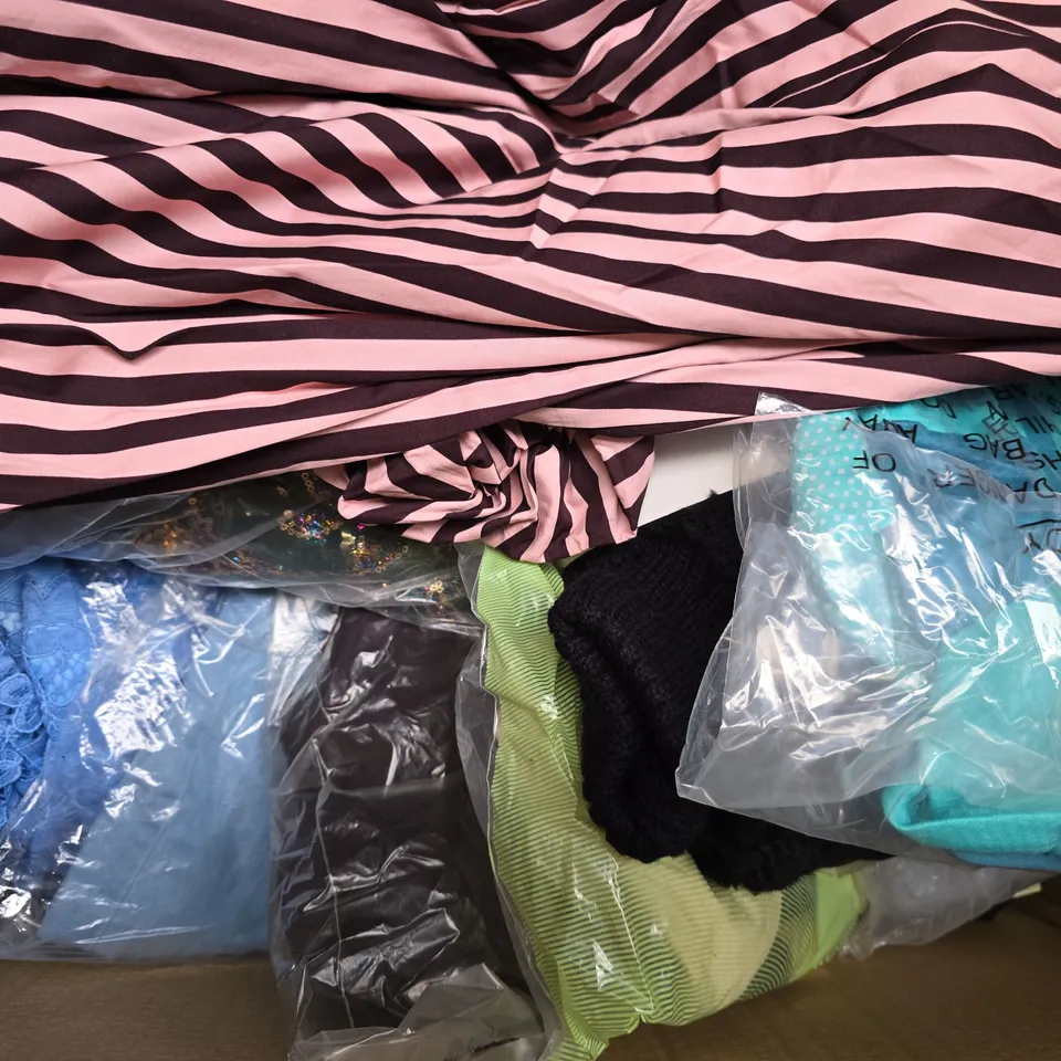 APPROXIMATELY 25 ASSORTED CLOTHING AND FASHION PRODUCTS IN VARIOUS STYLES AND SIZES - COLLECTION ONLY