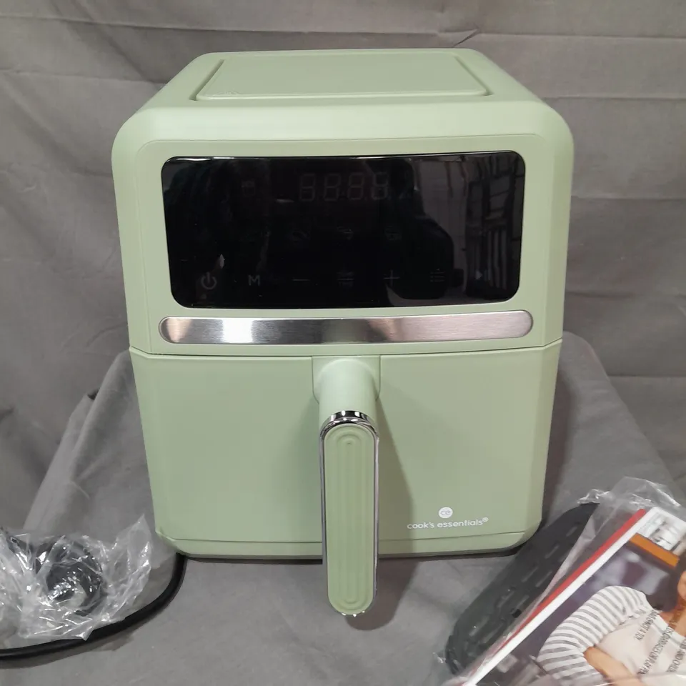 COOKS ESSENTIALS 1-DRAWER AIR FRYER IN GREEN 