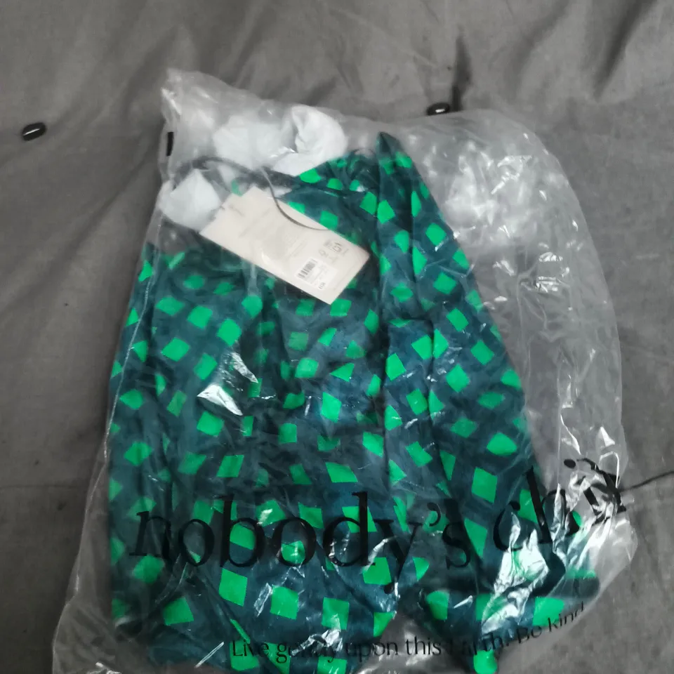 NOBODYS CHILD GREEN BEADED TRIM MIDI DRESS – UK 14 