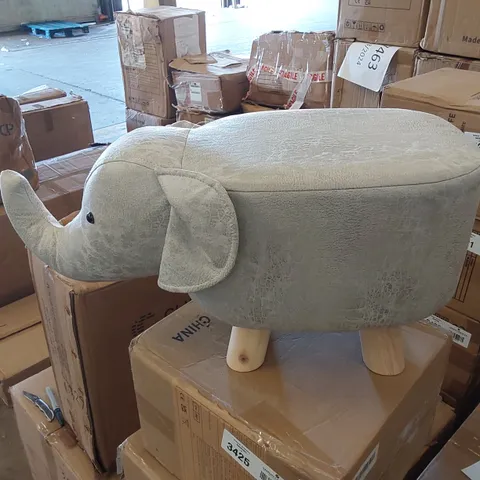 BOXED ELEPHANT FOOTSTOOL