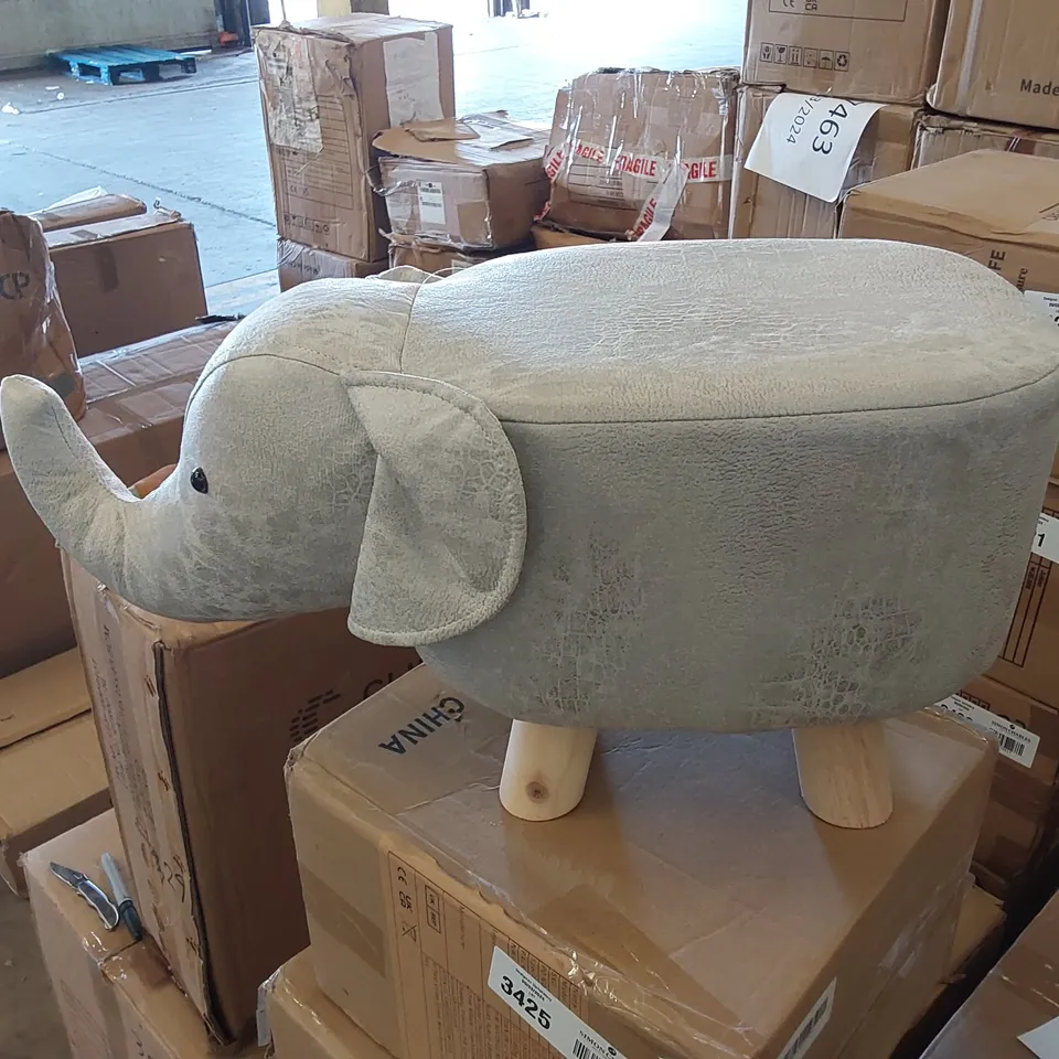 BOXED ELEPHANT FOOTSTOOL