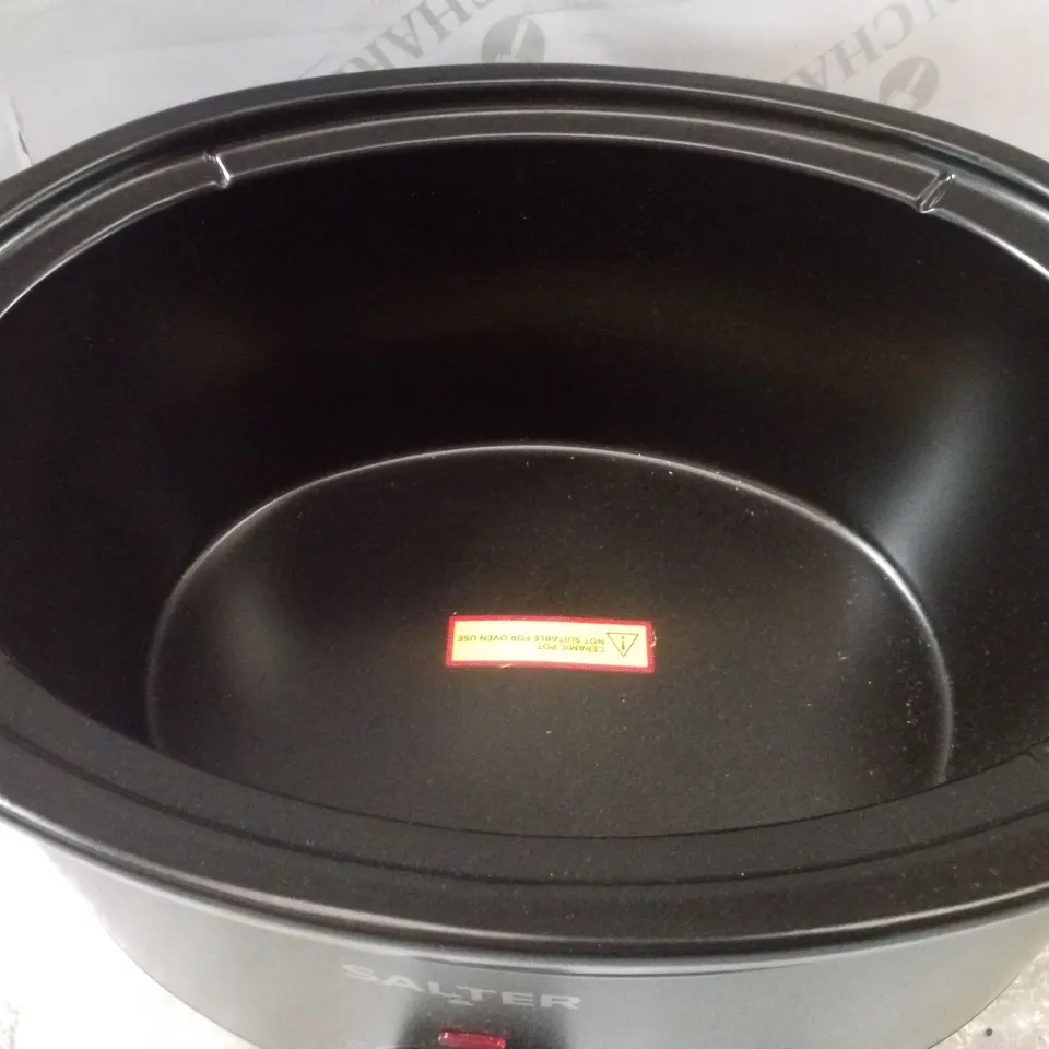BOXED SALTER KURO 6.5L SLOW COOKER 