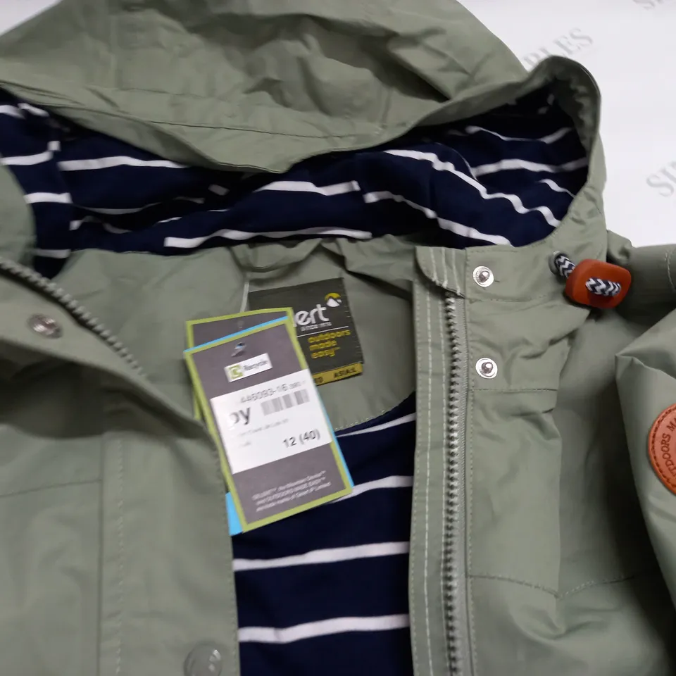 GELERT COASTAL JACKET IN KHAKI - UK 12