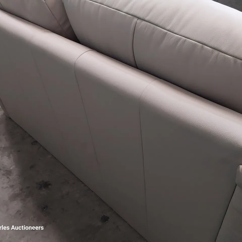 QUALITY BRITISH DESIGNER G PLAN JACKSON POWER RECLINING THREE SEATER SOFA REMCO SLATE LEATHER 
