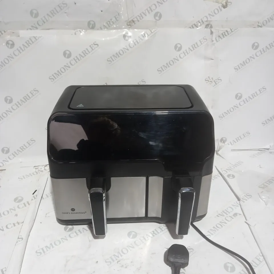 BOXED COOK'S ESSENTIALS 7.7L DUAL AIR FRYER 