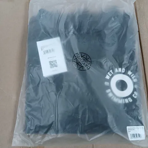 BAGGED BRASS MONKEY LADIES WET AND WILD SWIMMING CLUB HOODY BLACK SIZE M
