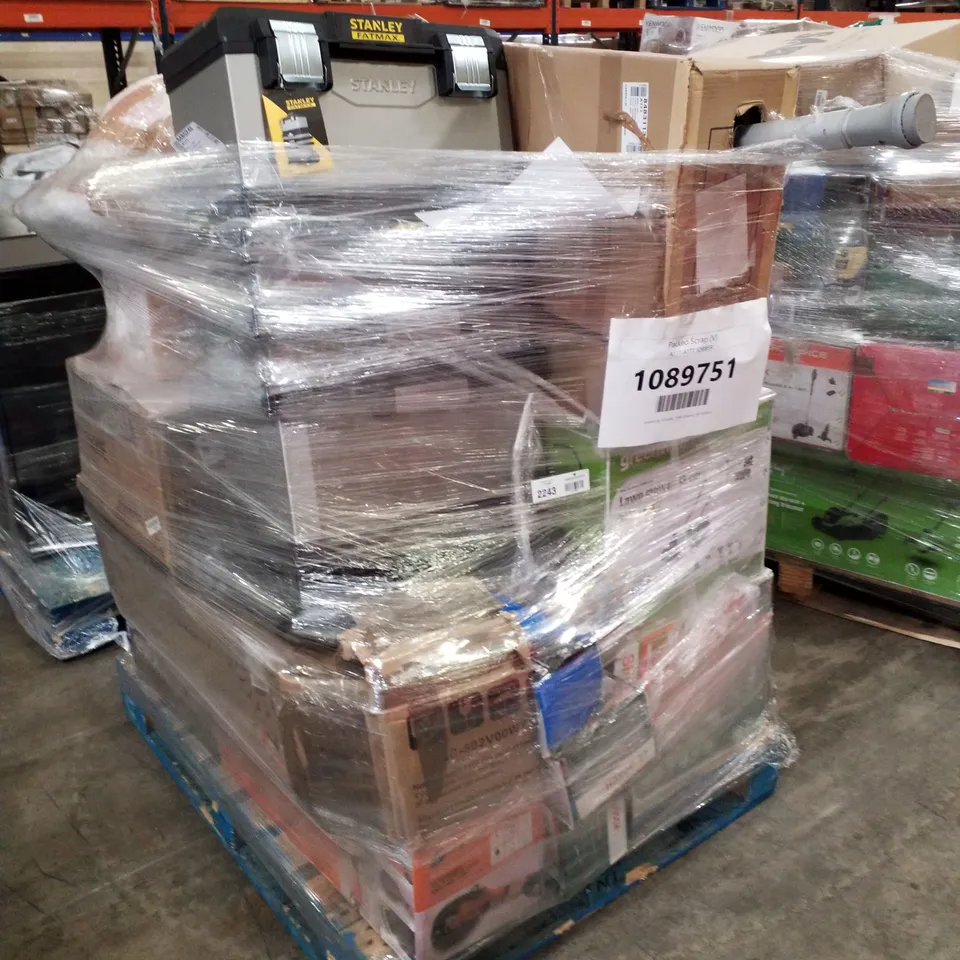 PALLET OF APPROXIMATELY 19 UNPROCESSED RAW RETURN HOUSEHOLD AND ELECTRICAL GOODS TO INCLUDE;