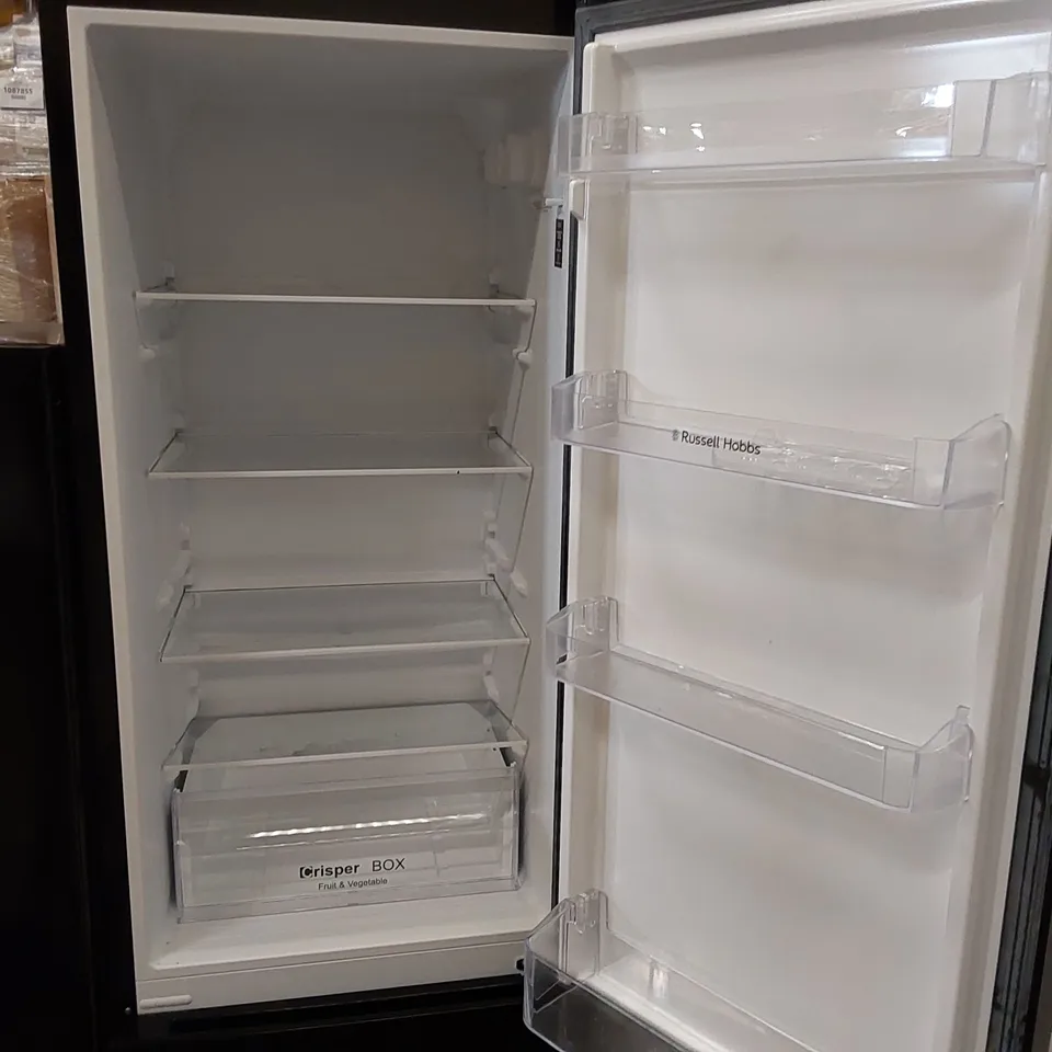 RUSSELL HOBBS FREESTANDING FRIDGE FREEZER BLACK, MODEL: RH54FF180B - UNPROCESSED RAW RETURN