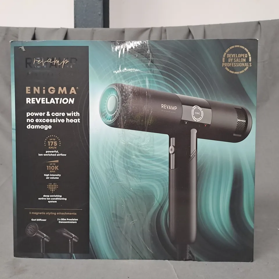 BOXED REVAMP ENIGMA REVELATION HAIR DRYER RRP £149.99