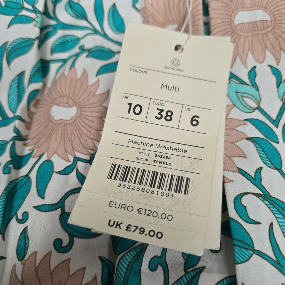 MONSOON MULTI FLORAL DRESS - SIZE 10