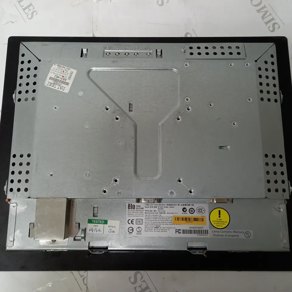 ELO TOUCHSYSTEMS 15" TOUCHSCREEN MONITOR ET1537L